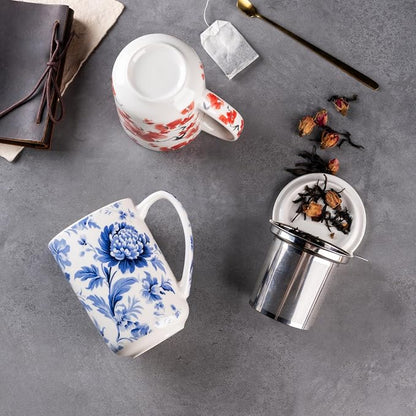 AmorArc Tea Cup With Infuser and Lid, 18oz Loose Leaf Tea Mug With Steeper | - Image 5