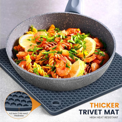 Silicone Trivet Mats 4 Heat Resistant Pot Holders Multipurpose Non-Slip Hot Pads - Image 4