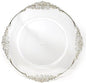 allgala Heavy Quality Round Charger Plates - Charger for Dinner Plates - Set of Charger Plates for Table Decor - Ideal for Weddings, Weddings, Thanksgiving Parties & Holidays - Clear (13-Inch 48-Pack)