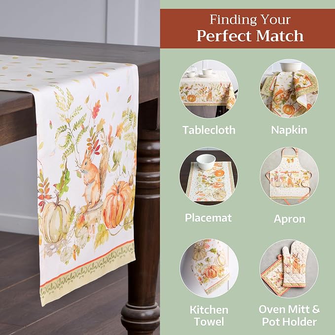 Maison d' Hermine Table Runner 100% Cotton 14.50" x 108" | Table Runners 108 - Image 5