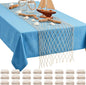 SATINIOR 24 Pcs 12 x 72'' Fishing Net Table Runner Party Decoration, Natural | by SATINIOR