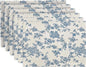 Pastoral Placemats for Dining Table Set of 6, Reversable & Heat-Resistant by YiHomer