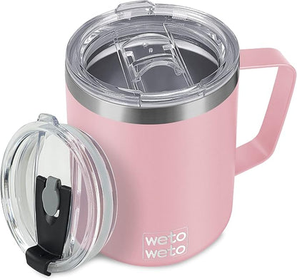 WETOWETO 14 oz Coffee Mug, Vacuum Insulated Camping Mug by Wetoweto