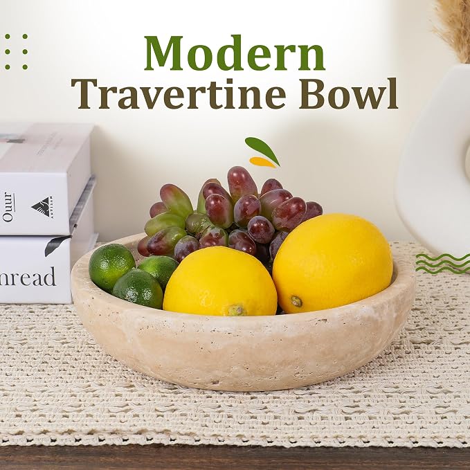 FNTSTICGOODS Travertine Decorative Bowl - Image 5