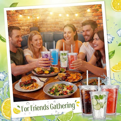 Nuogo 4 Pieces Insulated Double Wall Plastic Tumbler - Image 4