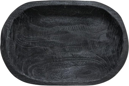Bloomingville Hand-Carved Paulownia Wood Bowl - Image 3
