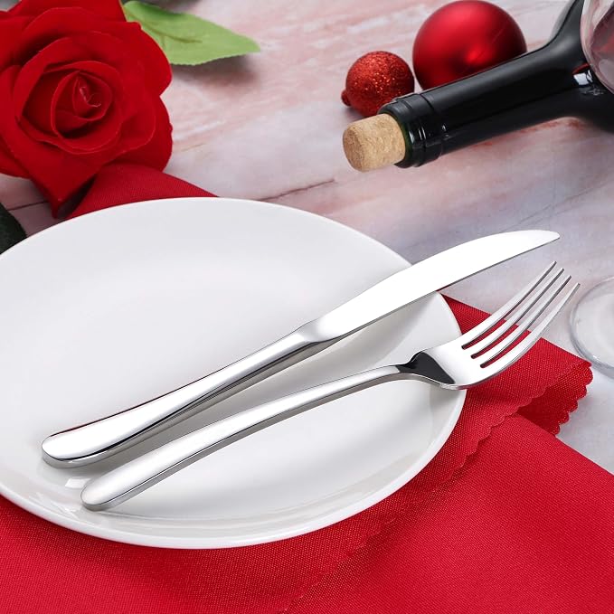 Onader 60 Piece Heavy Duty Silverware, Cutlery Set - Image 4