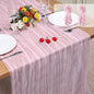 2 Pack Cheesecloth Table Runner 10Ft Christmas Gauze Boho Table Runners by Home