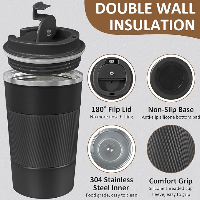 4 Pack Insulated Coffee Mug - Image 3