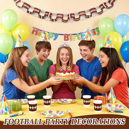 FoldTier 300 Pcs Football Paper Napkin Rings Bulk Disposable Sports Napkin - Image 5