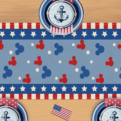 Seliem 4th of July Patriotic Table Runner, American USA Burlap Home Decoration - Image 4