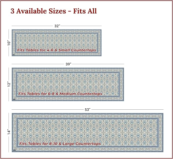 Heat Resistant Table Runner, 32 x 10 Inch - Image 4