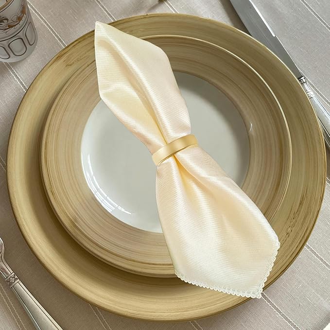 80 Pcs Gold Napkin Rings - Image 4