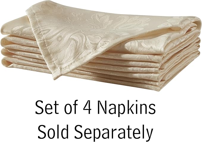 Newbridge Barcelona Luxury Damask Fabric Tablecloth, 60” Wide x 84” Rectangle - Image 7