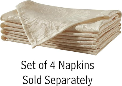 Newbridge Barcelona Luxury Damask Fabric Tablecloth, 60” Wide x 102” Rectangle - Image 7