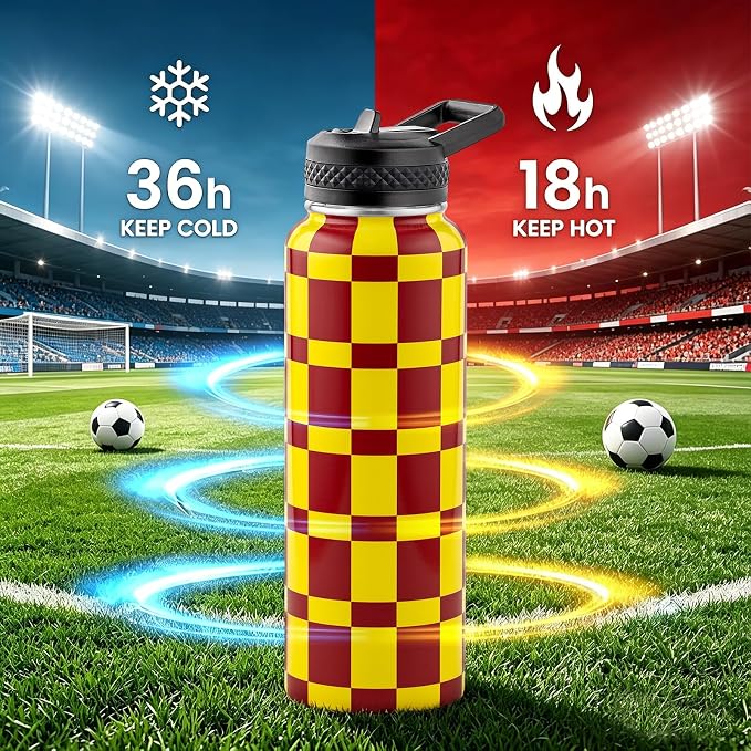 RAYMYLO Insulated Water Bottle 40 oz, Triple Wall Vacuum Stainless Steel | - Image 3