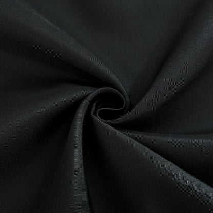 sancua 2 Pack Small Square Tablecloth 24 x 24 Inch Black, Stain and Wrinkle Resistant Washable Polyester Table Cloth Decorative Solid Fabric Table Cover for Nightstand End Bedside Tables