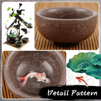 Skyley 6 Pieces Korean Soju Shot Glasses Sets Porcelain Cups Korean Ceramic - Image 3