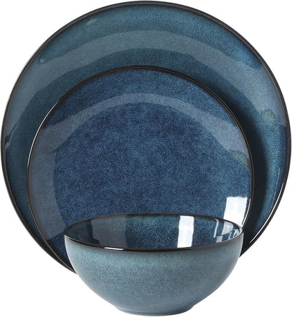 Gibson Elite Castle Peak Plates and Bowls Set, 12-Piece Dinnerware Set - Image 7