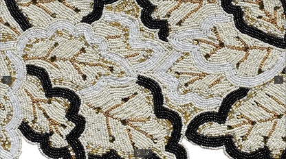Handmad Beaded Table Runner for Tabletop, Dining Table Beaded Runner 36 Inches - Image 8