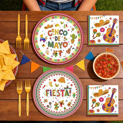 Rakuto Cinco De Mayo Party Decorations, Taco Theme Forks Birthday Decor - Image 6