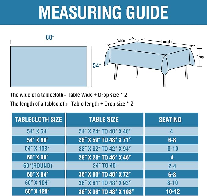 H.VERSAILTEX Linen Textured Table Cloths 54 x 80 Inch Premium Solid Tablecloth Spill-Proof Waterproof Table Cover for Dining Buffet Feature Extra Soft and Thick Fabric Wrinkle Free, Grey