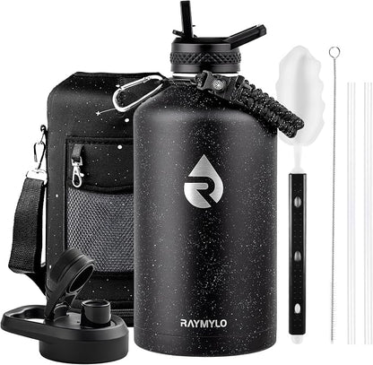 RAYMYLO One Gallon Water Bottle Insulated 128 oz, Stainless Steel | Triple by RAYMYLO