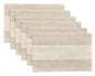 Wracra Linen Placemats, 12 x 18 Inch Set of 6 Placemats, Farmhouse Macrame by Wracra