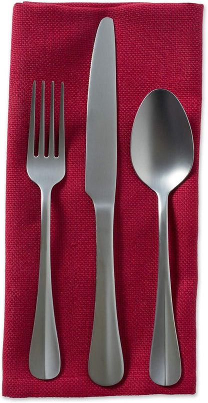 DII Variegated Tabletop Collection, Napkin Set, Tango Red, 6 Piece - Image 5