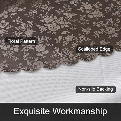 Smiry Rectangle Table Cloth, Waterproof Heavy Duty Vinyl Tablecloths, Wipeable Washable Table Cover for Kitchen and Dining Room (Coffee, 70" X 120")