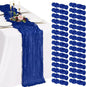 30 Pack Cheesecloth Table Runner 10FT Royal Blue Table Runner Boho Gauze Cheese by Showgeous