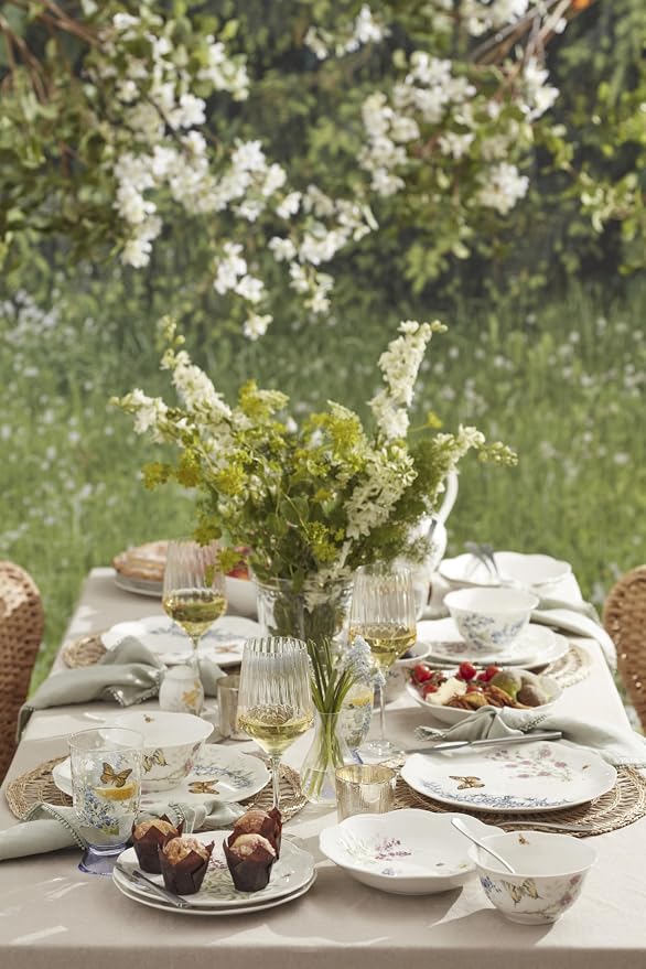 Lenox Butterfly Meadow Herbs Porcelain 12-Piece Dinnerware Set - Image 8