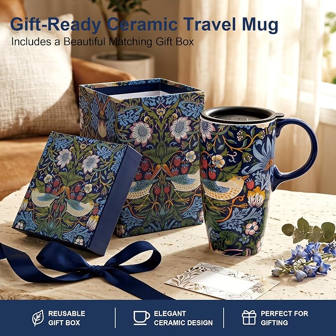 Topadorn 17oz Ceramic Travel Mug - Image 8