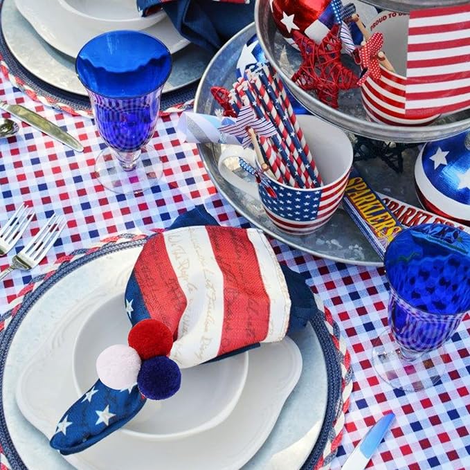 wonlex Patriotic Napkin Ring Holders - Image 7