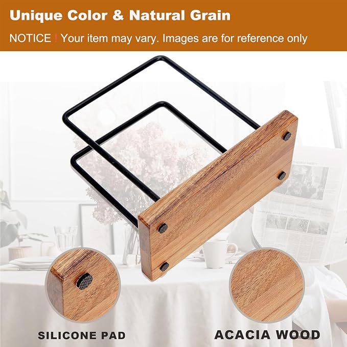 Acacia Wood Napkins Holder - Image 3