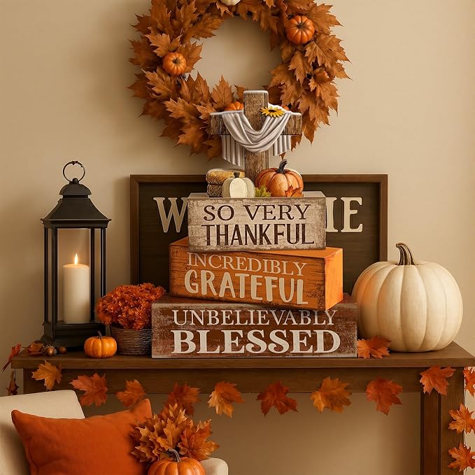 Moucuny 4 Pcs Fall Table Decoration - Image 7