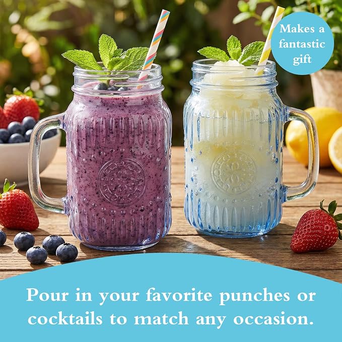 SUT Mason Jar Drinking Glasses - Image 3