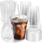 Fit Meal Prep 100 Pack 12 oz Plastic Iced Coffee Cups by FMPBRANDS