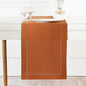 D'Moksha Homes Linen Rust Table Runner 108 Inches Long - 100% Pure Linen 14 x 108 Inch Table Runner for Spring, Easter - Classic Hemstitch