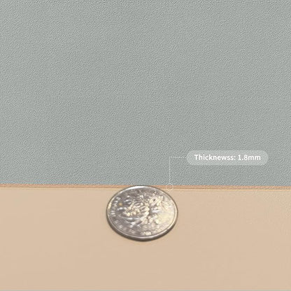 Leather Desk Mat,1.8mm Thick,15.75x63 Inch Desk Cover,Desk Protector Mat,Dresser Cover Top,Dresser Top Cover,Dresser Top Protector,Desk Covers On Top of Desks(Light Brown+Gray,15.75x63)