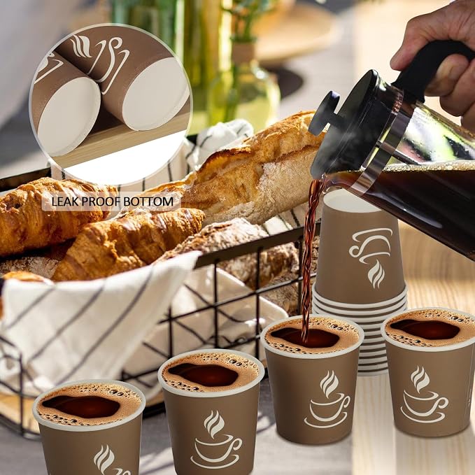 GGOLDMER 4 oz Paper Coffee Cups - Image 5