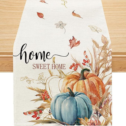 Siilues 220 GSM Fall Table Runner 13x120 Inch Home Party Decor | Watercolor by SiiluesOfficial