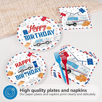 96Pcs Mailman Birthday Party Decorations - Image 4