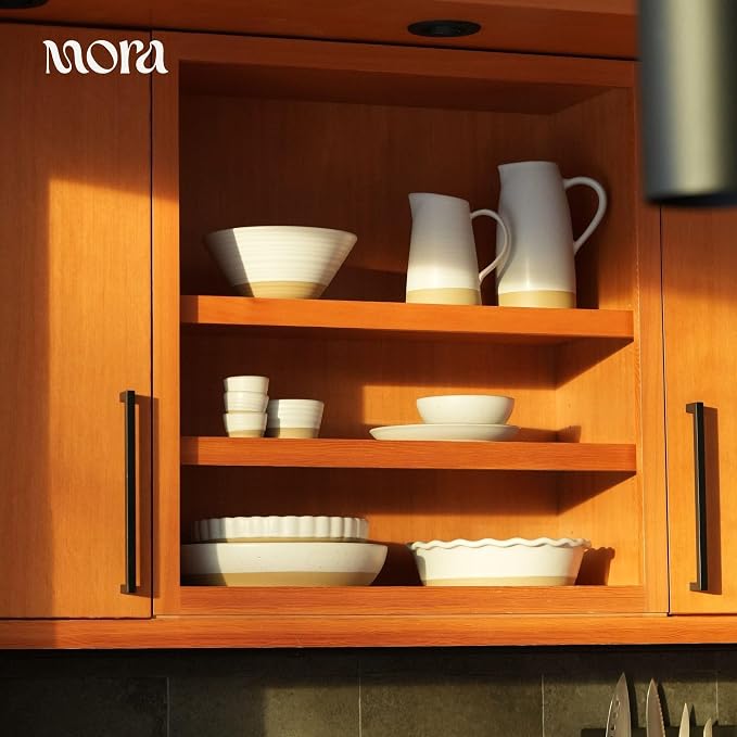 MORA Ceramic Chips and Dip Serving Tray: Large Divided Party Bowl Set - Image 7