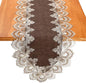 Lace Table Runner, Waterproof Oil-Proof PU Leather Table Runner by Jeloris