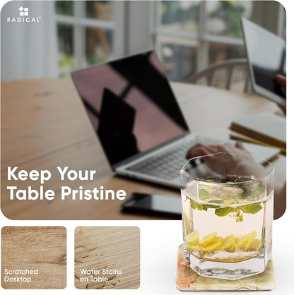 Radicaln Square Marble Coasters Set of 6 - Image 5