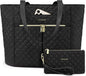 LOVEVOOK Laptop Bag for Women 17 inch, Diamond Quilted Work Tote Bags Womens by LOVEVOOK