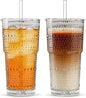 INSETLAN 20 oz Hobnail Glass Cups by INSETLAN