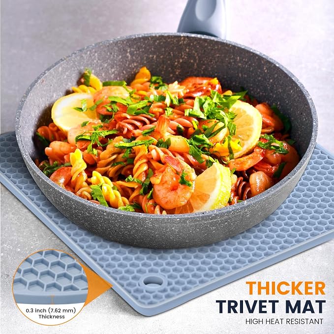 Silicone Trivet Mats 4 Heat Resistant Pot Holders Multipurpose Non-Slip Hot Pads - Image 4