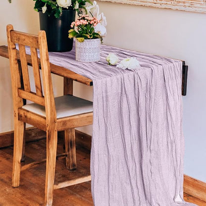 2 Pack Cheesecloth Table Runner 10Ft Christmas Gauze Boho Table Runners - Image 5